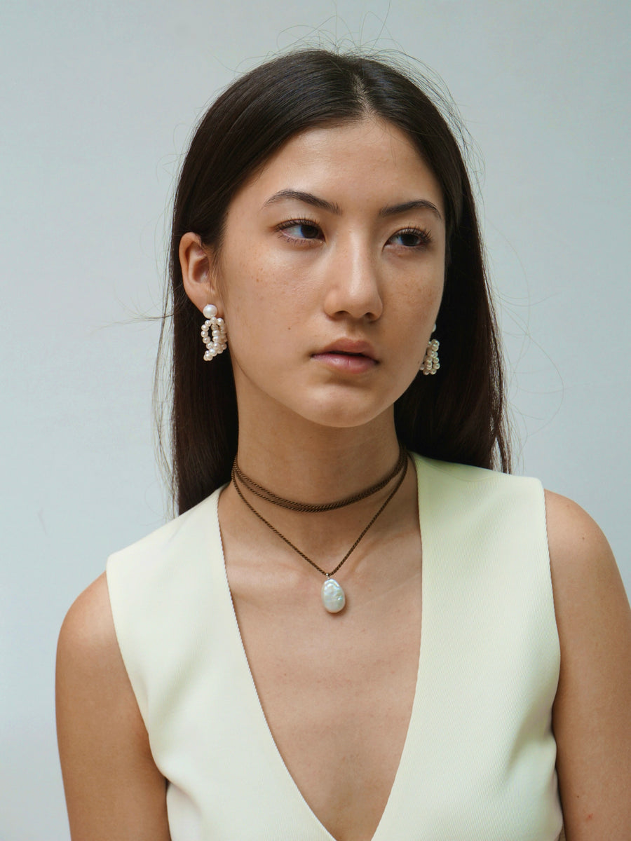 Tie Pearl Necklace – NST Studio