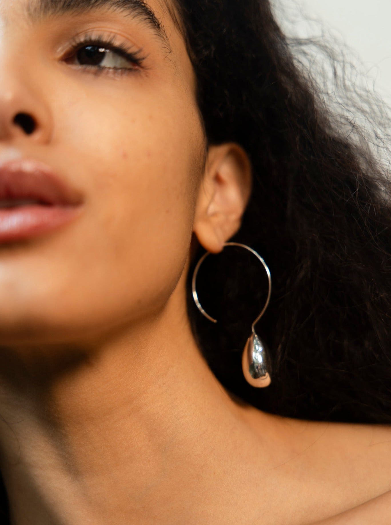 Heirloom Teardrop Hoops - Sample