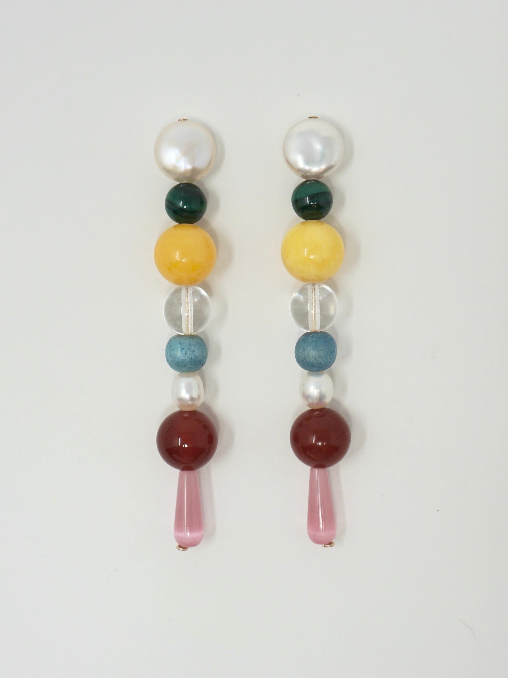 [TATIANA] 925シルバー☆Rainbow Drop One-Touch Earrings Lab-Created Gemstone Rainbow Drop Earrings Sterling Silver | Kay