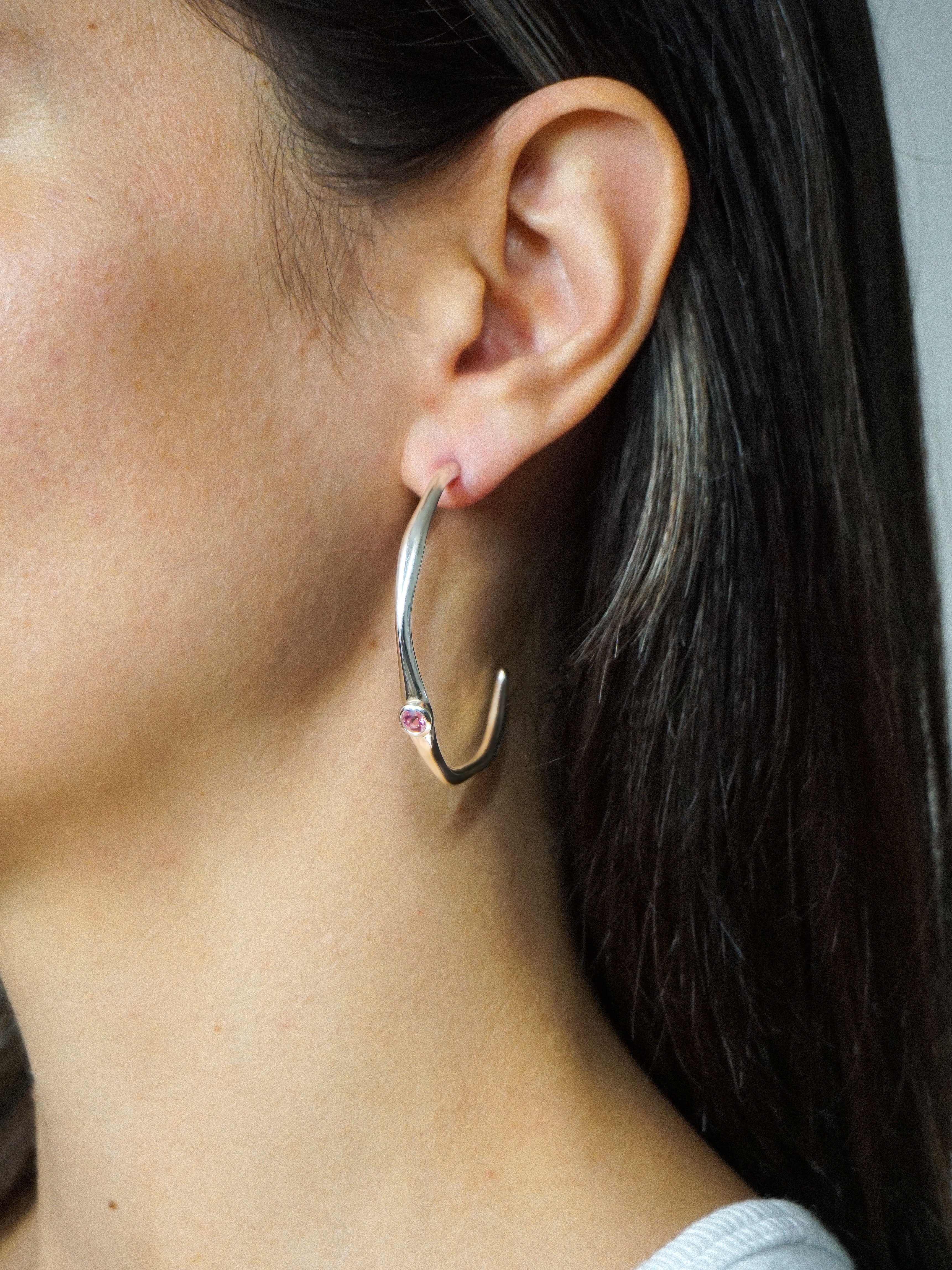 Tropicana Tourmaline Hoops