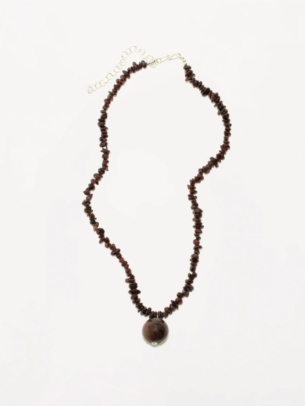 Garnet Orb Necklace