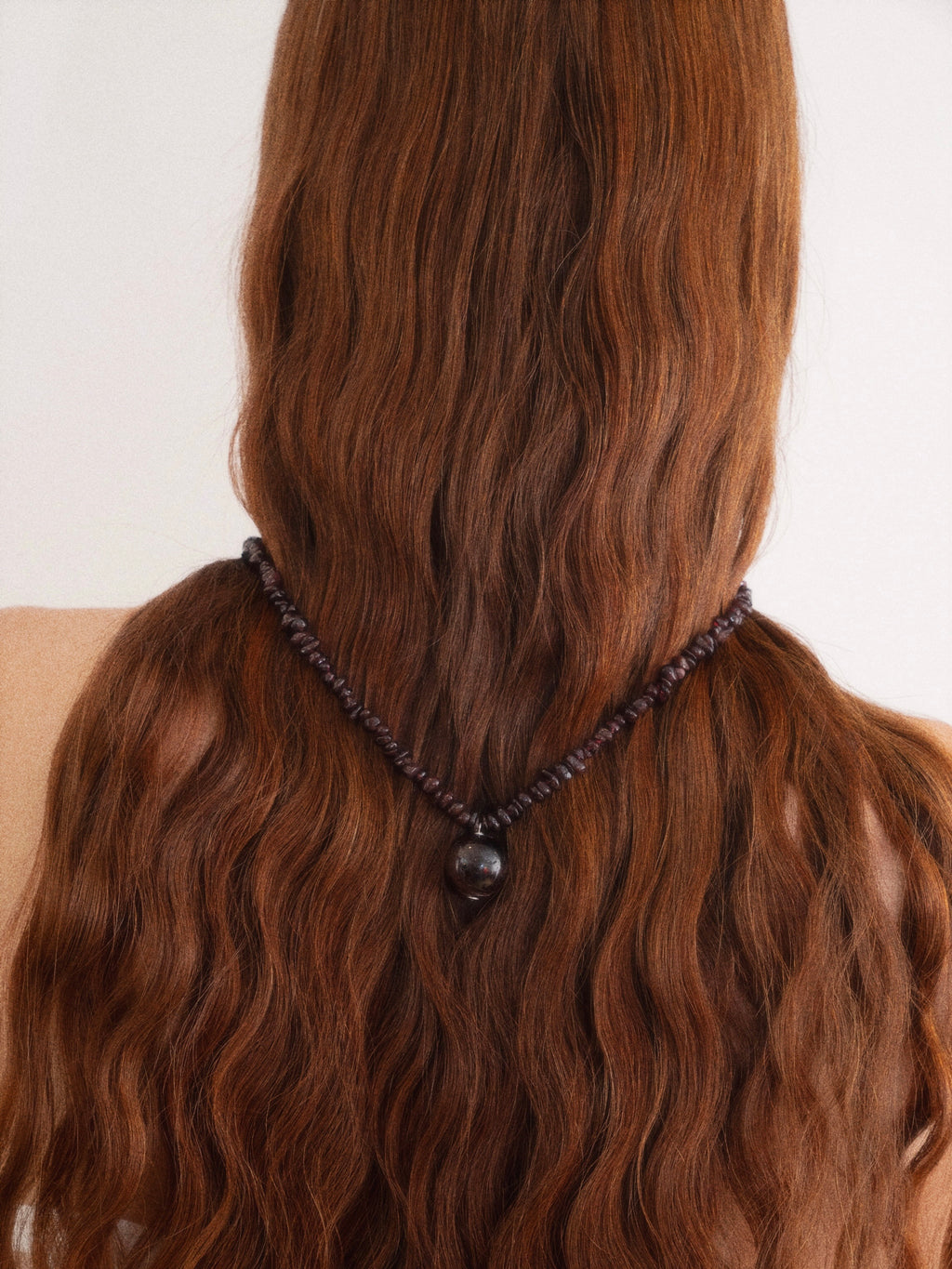 Garnet Orb Necklace