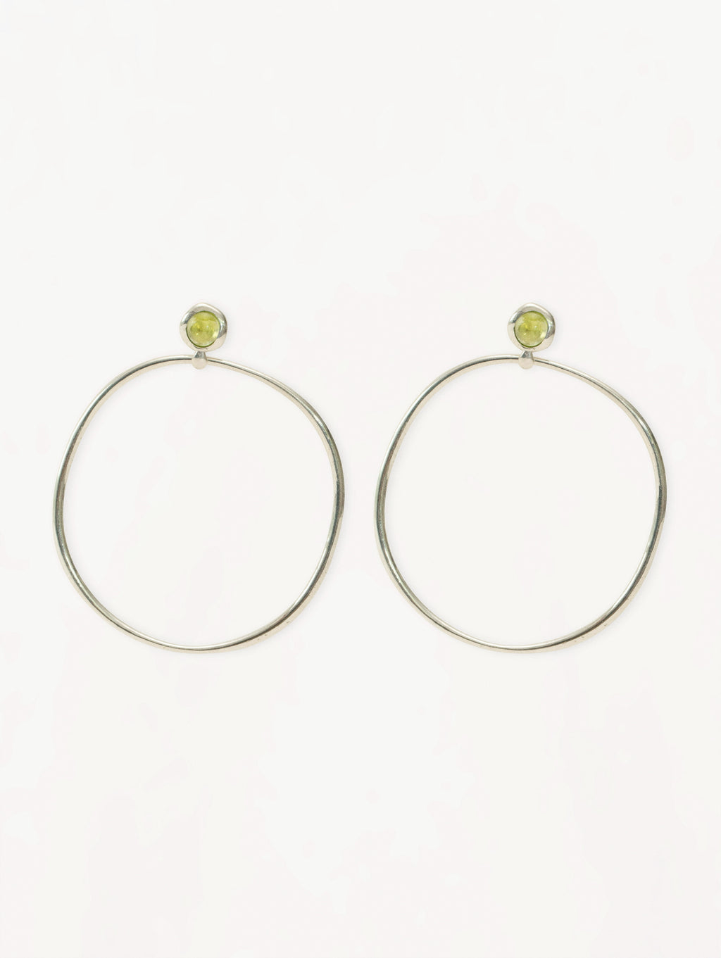 Peridot Eclipse Hoops