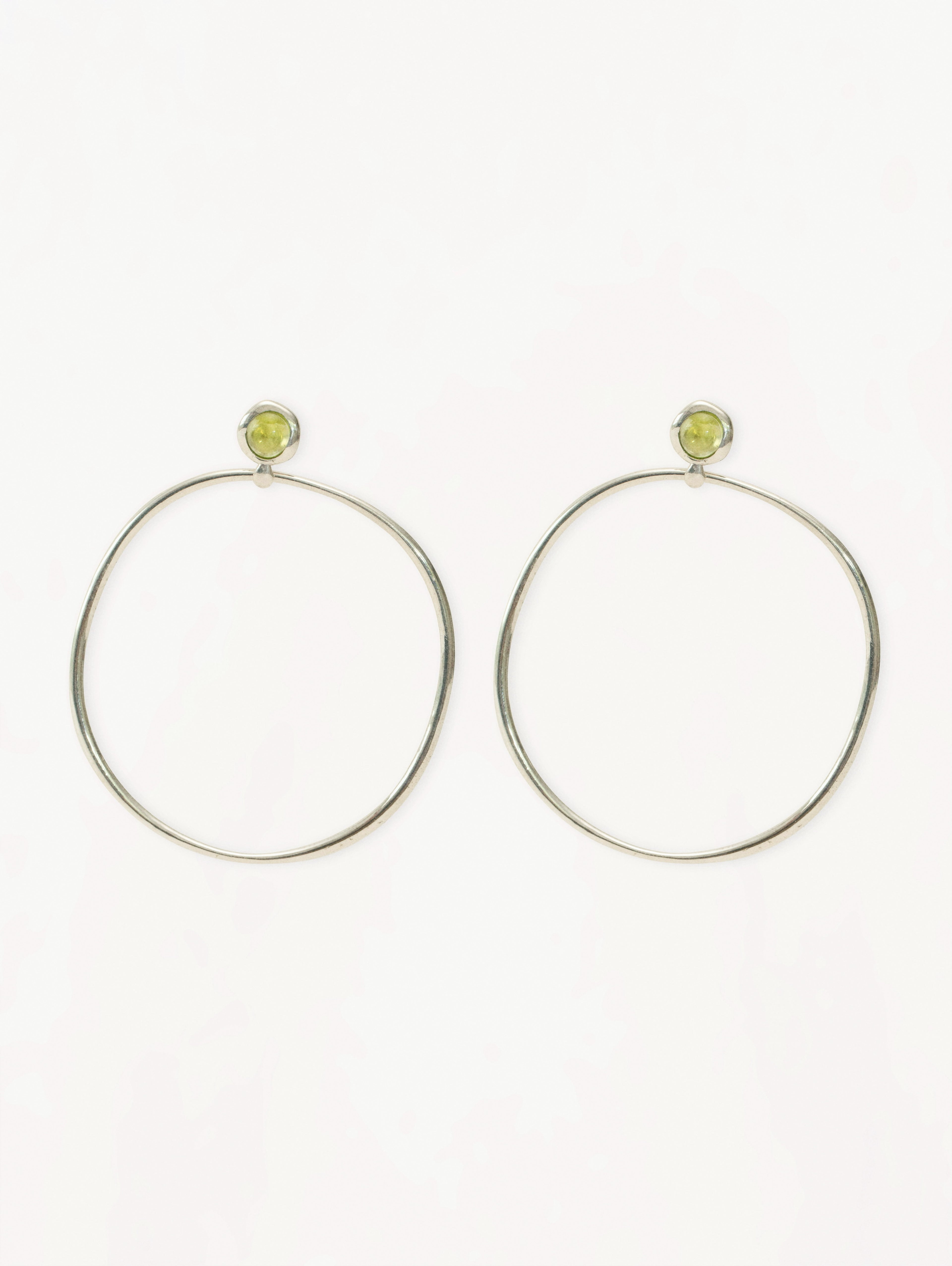 Peridot Eclipse Hoops