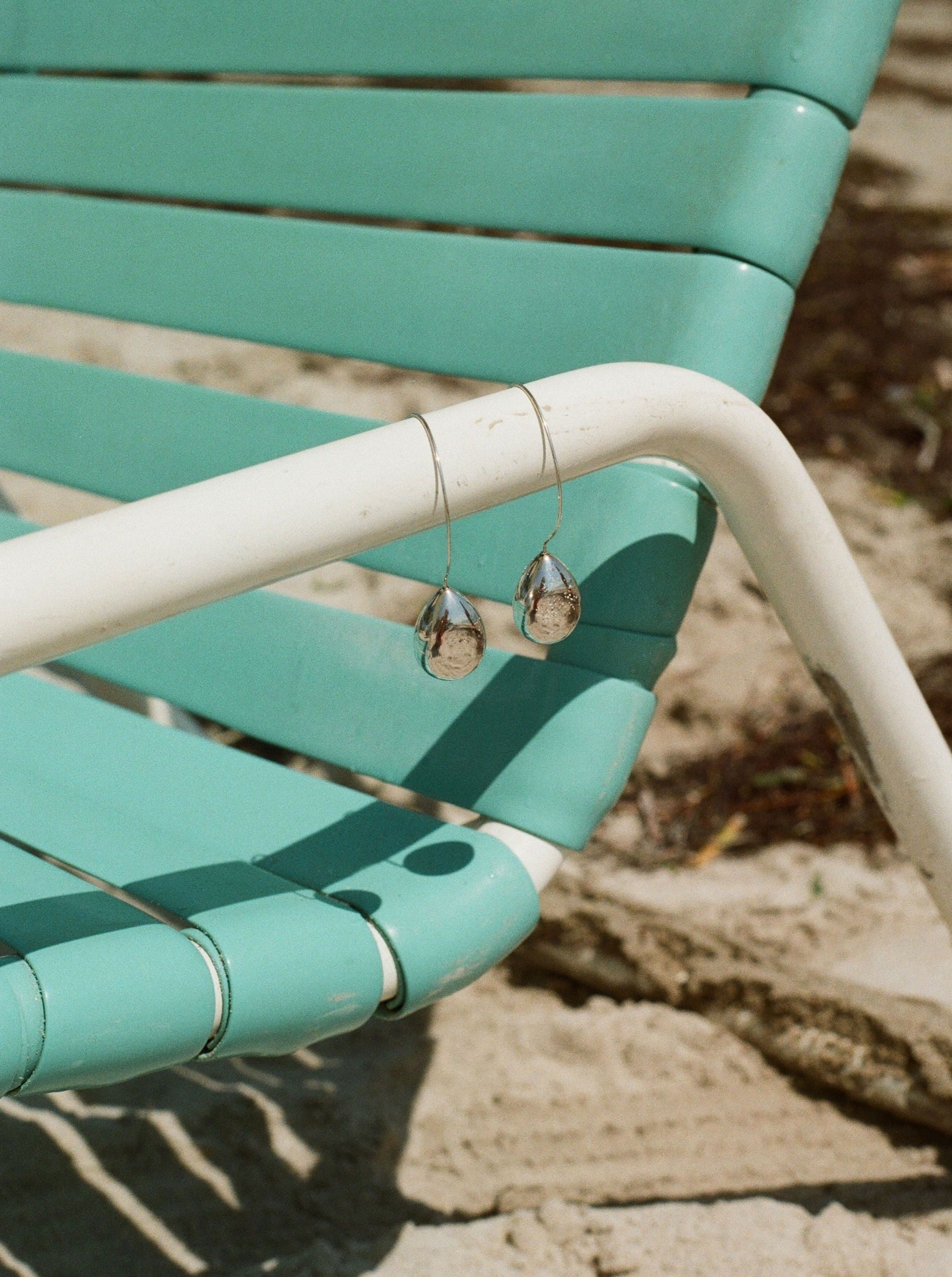 Heirloom Teardrop Hoops - Sample