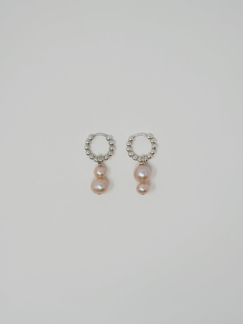 Scalloped Pearl Hoops