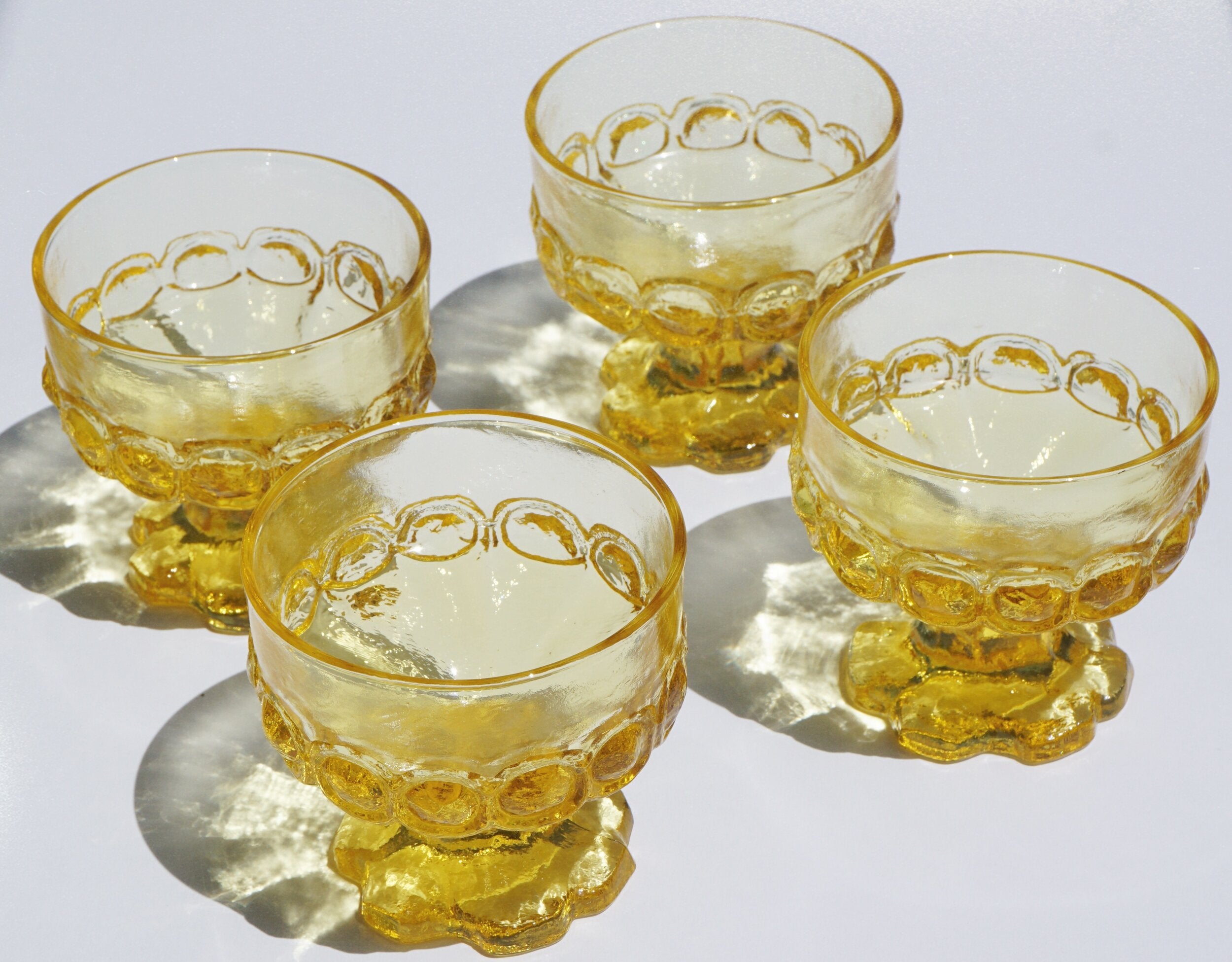 Yellow Champagne Glass Set