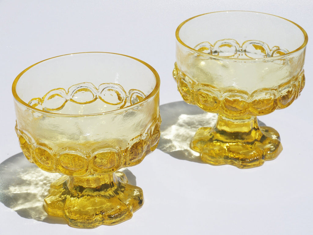 Yellow Champagne Glass Set