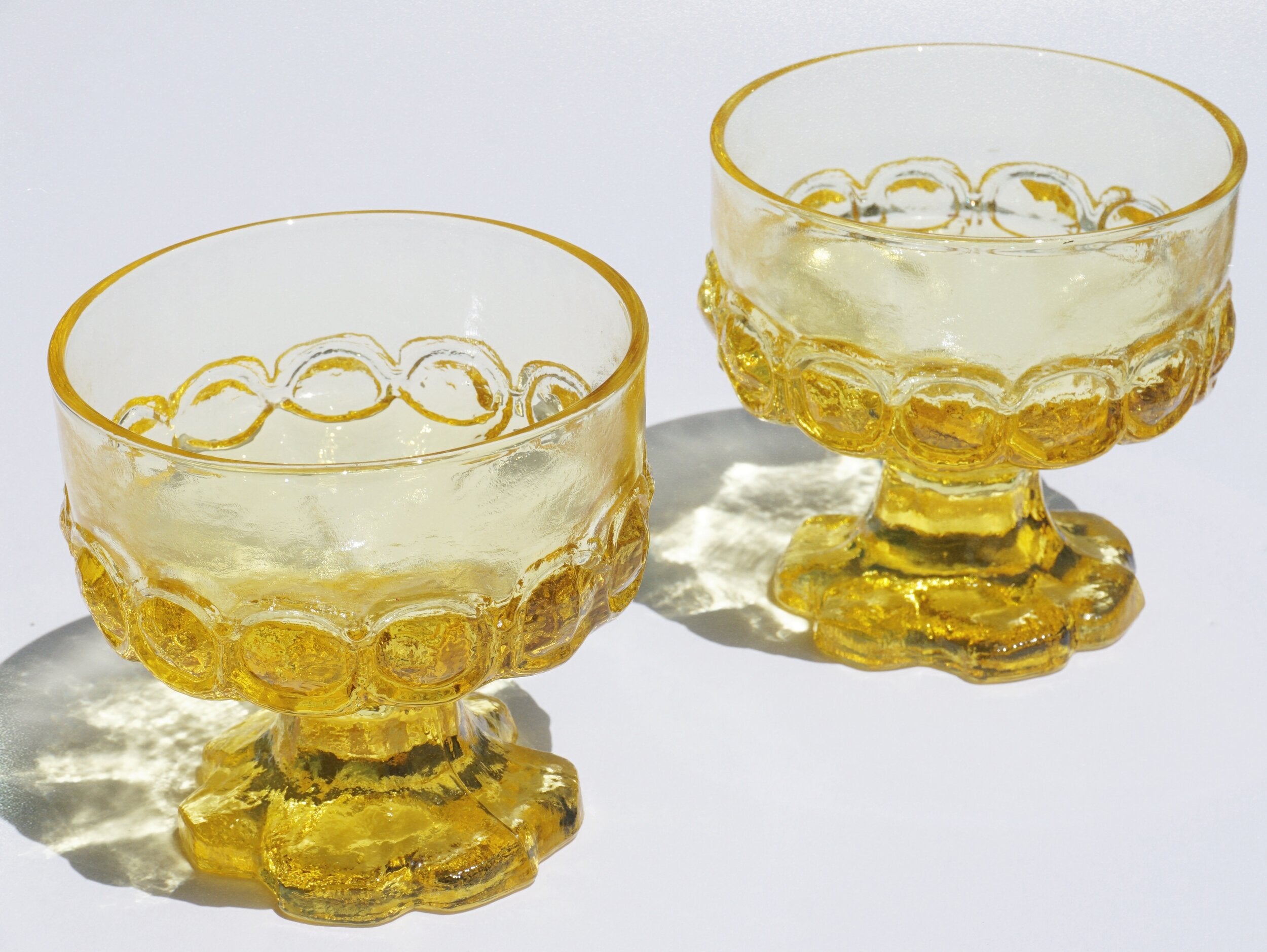 Yellow Champagne Glass Set