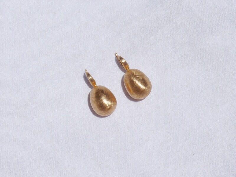 24k Gold Plated Egg Hoops